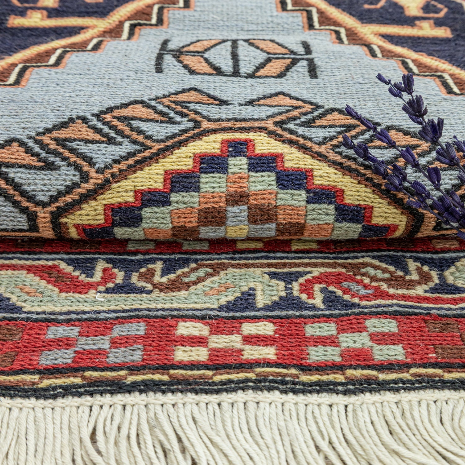 Tara Geometrik İran Sumak Kilim 130X207 Cm