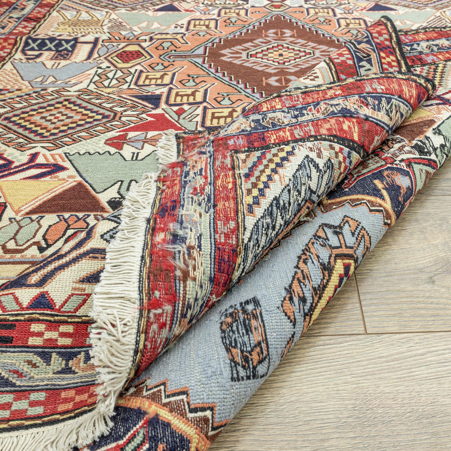 Tara Geometrik İran Sumak Kilim 130X207 Cm
