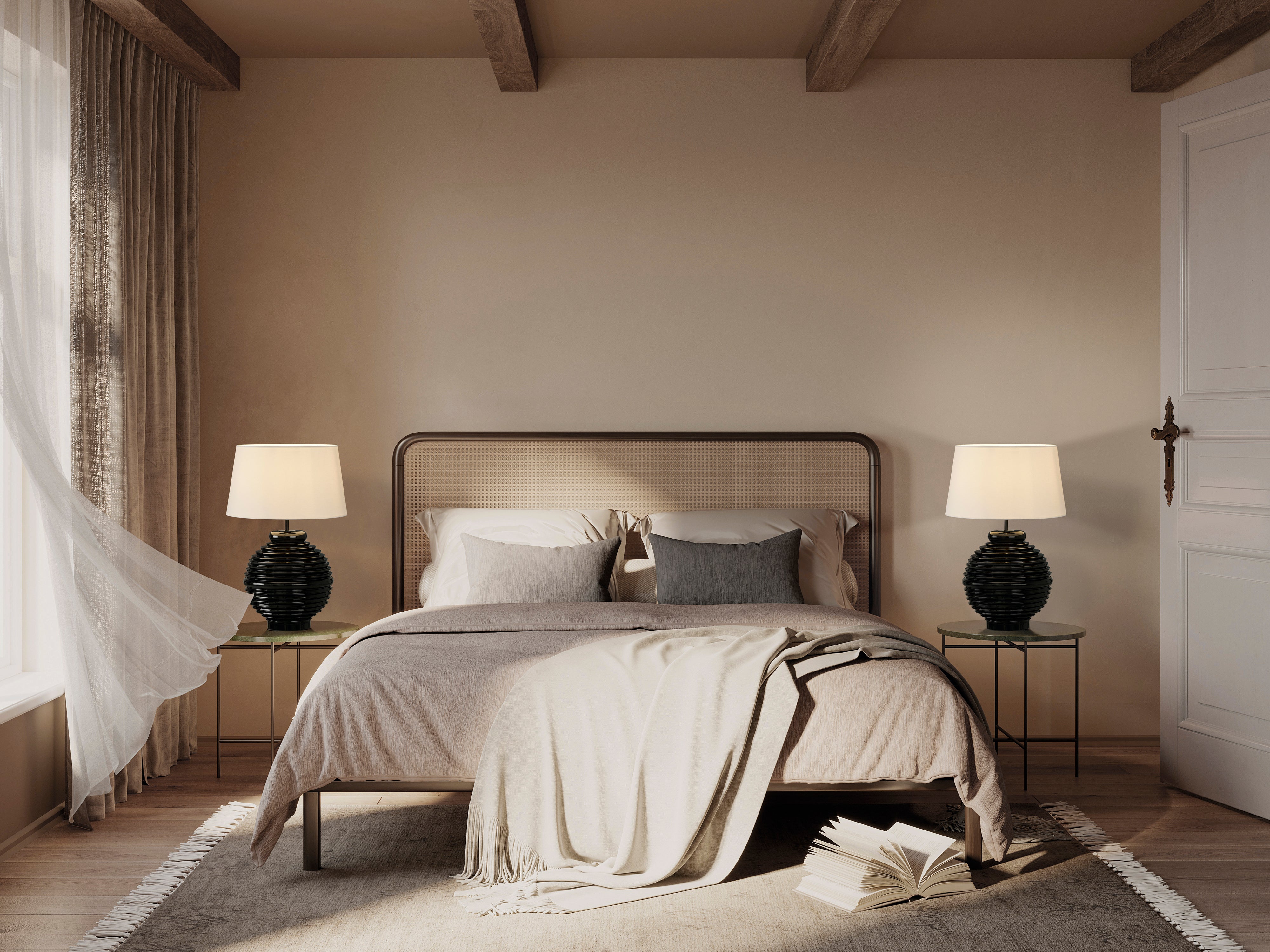 Tarifa Masa Lambasi 1l Shine Black Ø32x46,5 Cm E27 Led 1x15w