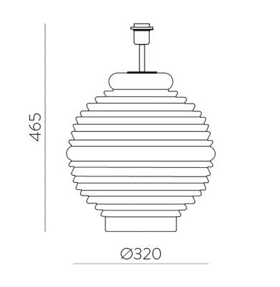 Tarifa Masa Lambasi 1l Shine Black Ø32x46,5 Cm E27 Led 1x15w