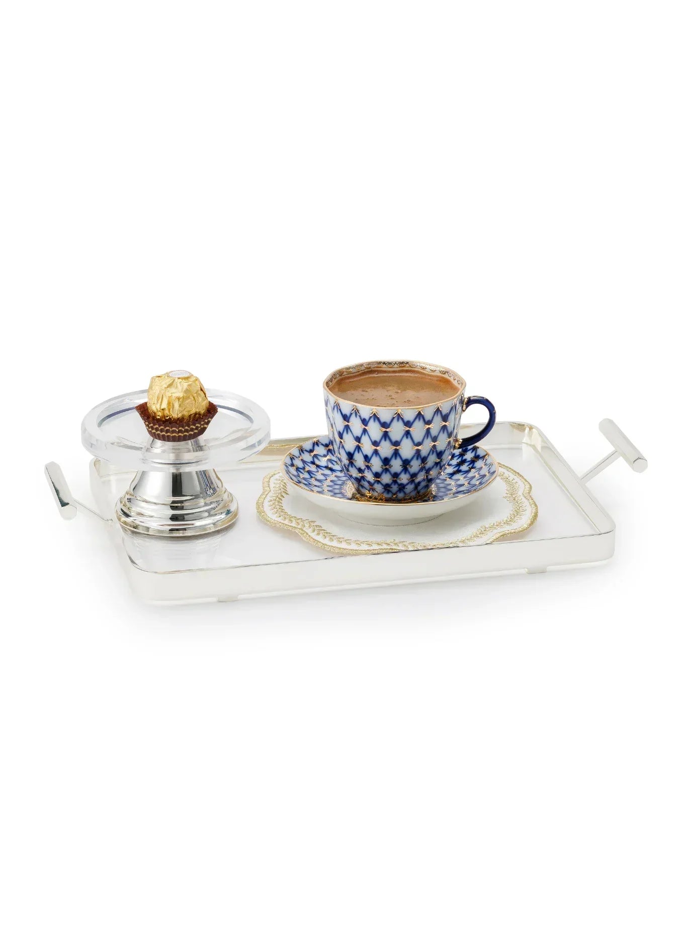 Tartita Gümüş Detaylı Lokumluk-Memonza-NowShopFun
