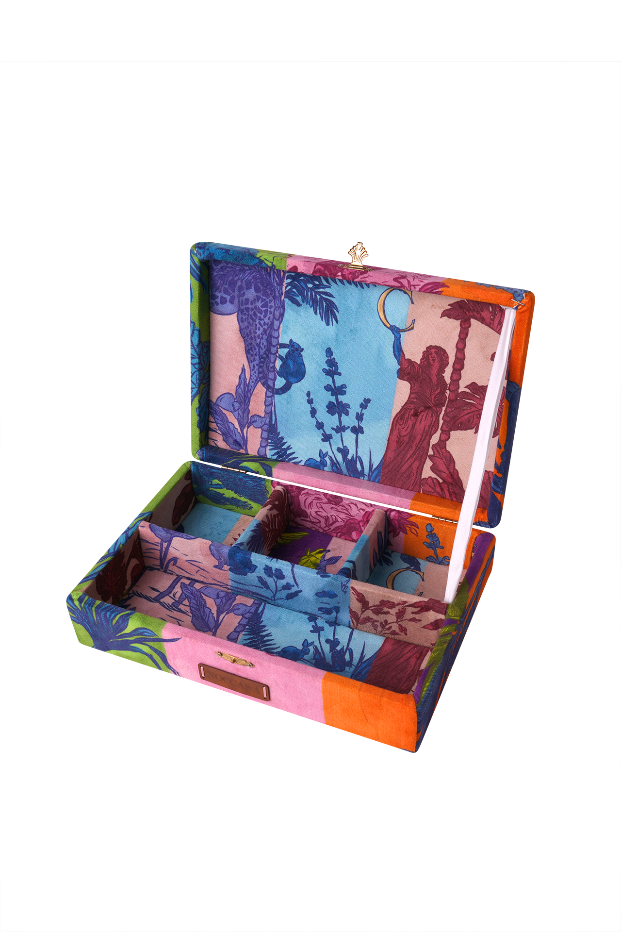 Tasarım Desenli Bölmeli Aksesuar Mücevher Kutusu