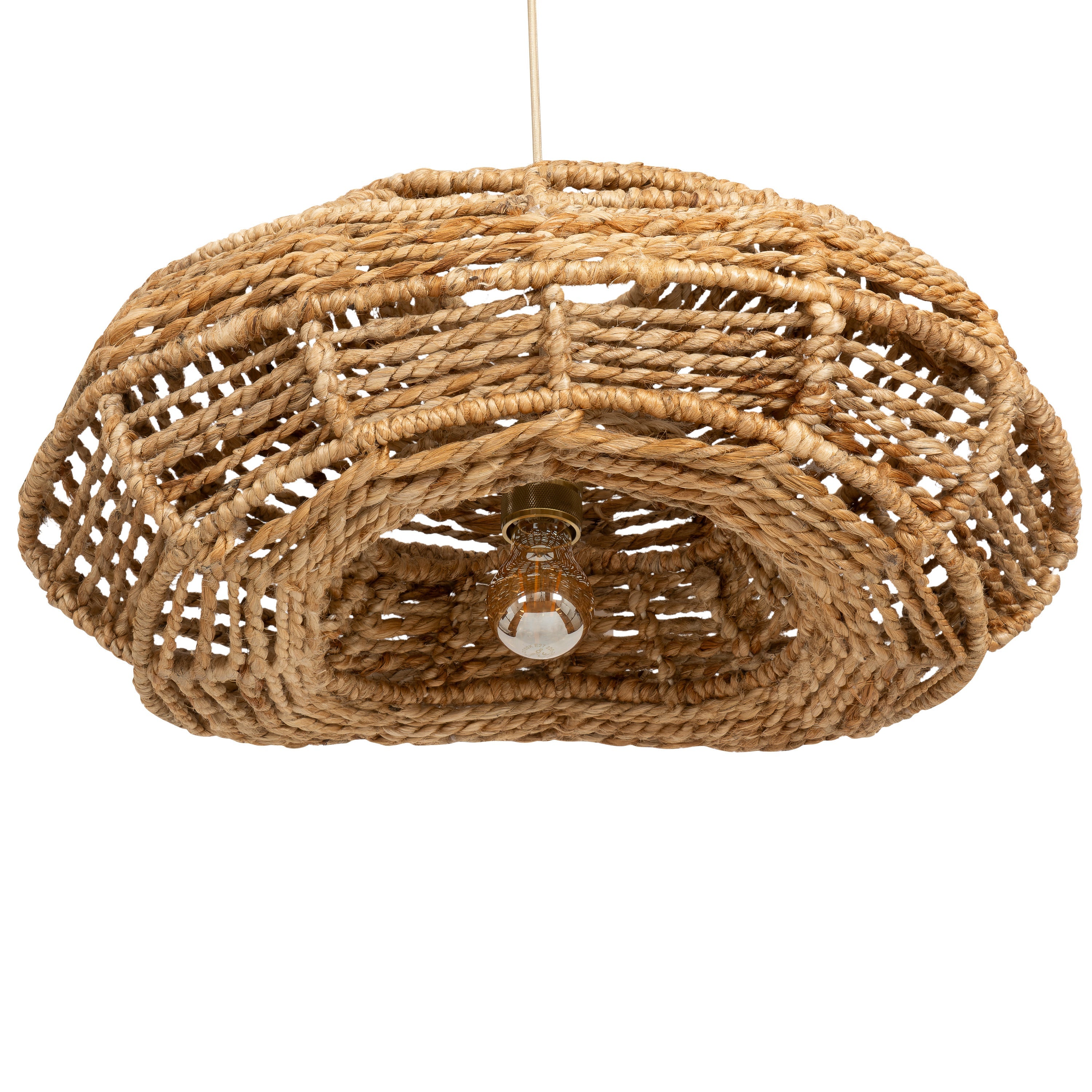 Tavan Aydınlatması Jüt Fildişi / Naturel