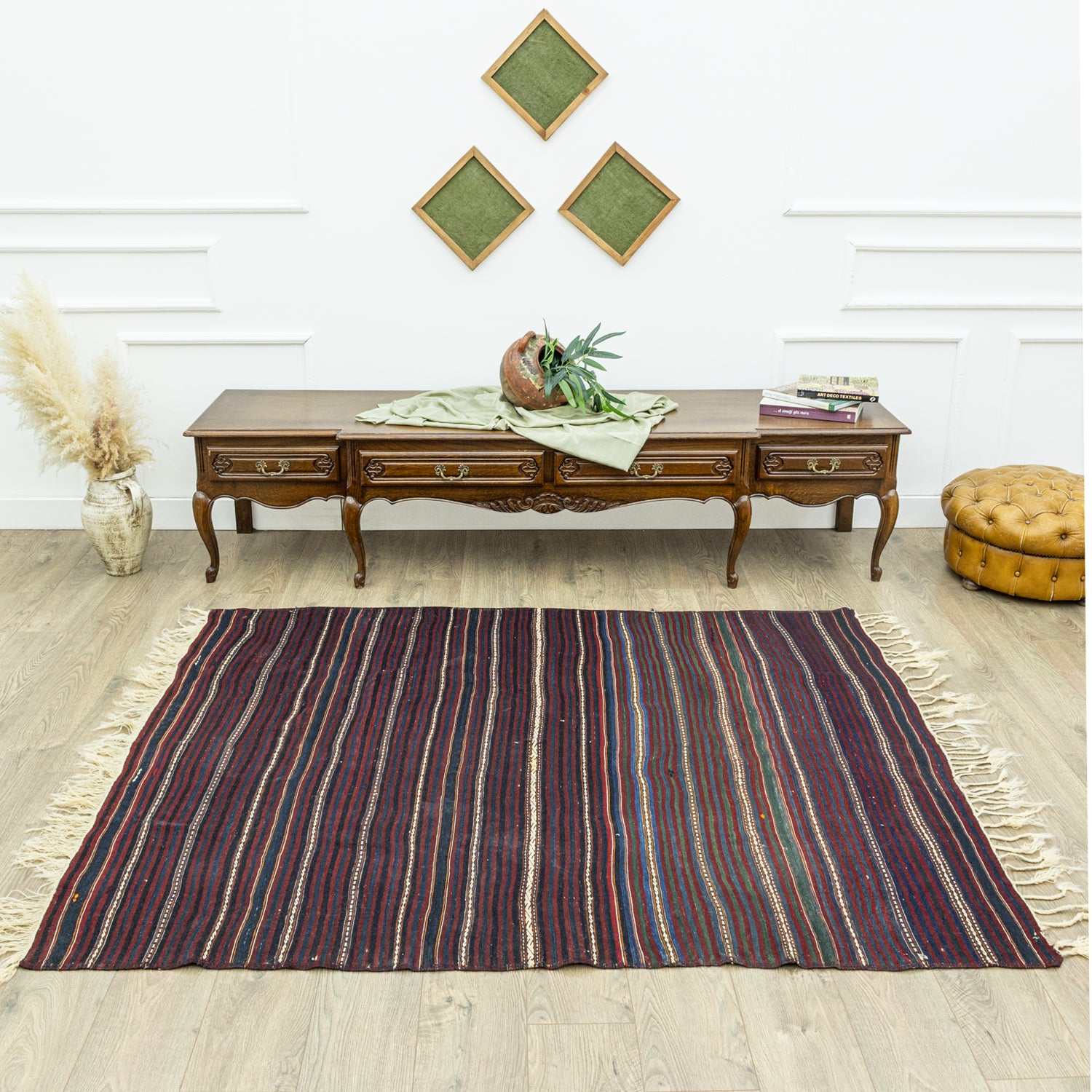 Tavira El Dokuma Çubuklu Kilim 158x203 Cm