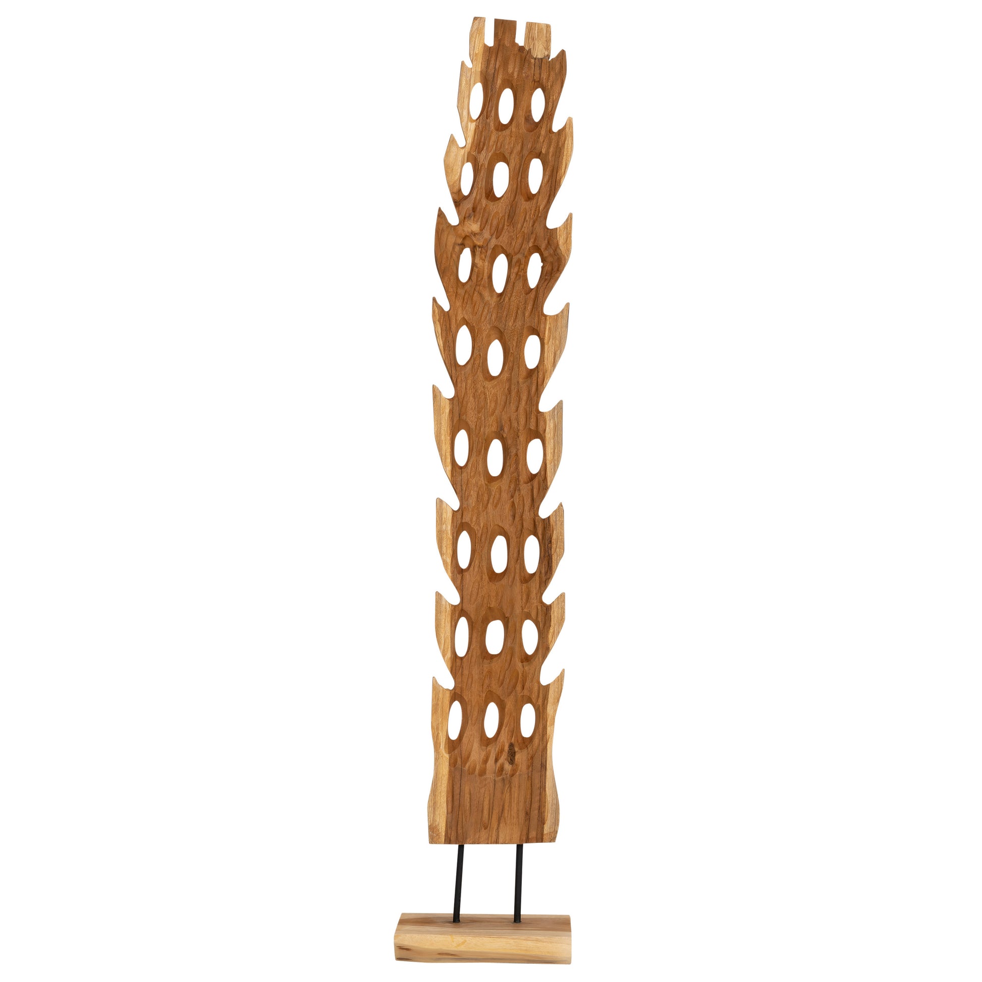 Teak Naturel Ayaklı Dekoratif Aksesuar