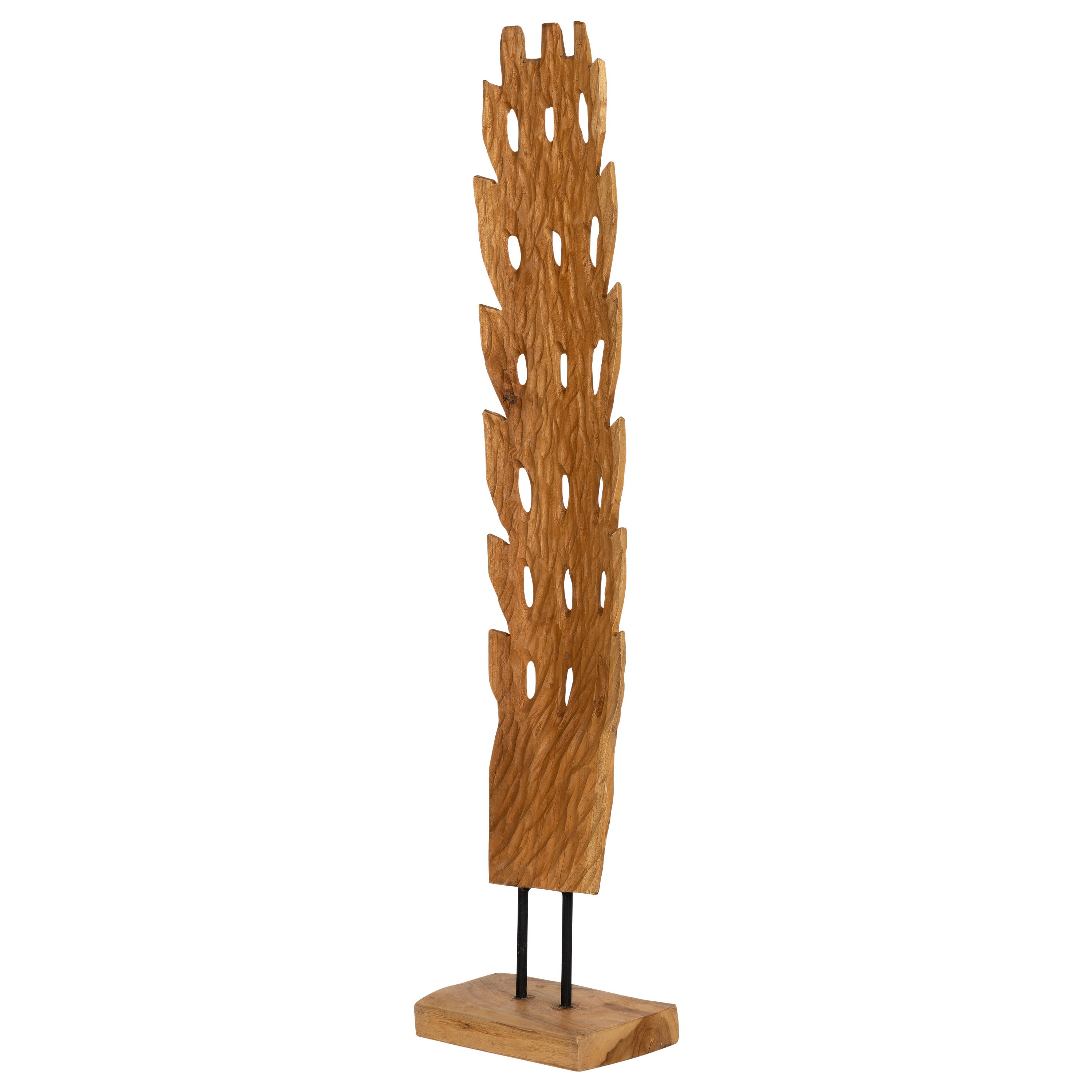 Teak Naturel Ayaklı Dekoratif Aksesuar