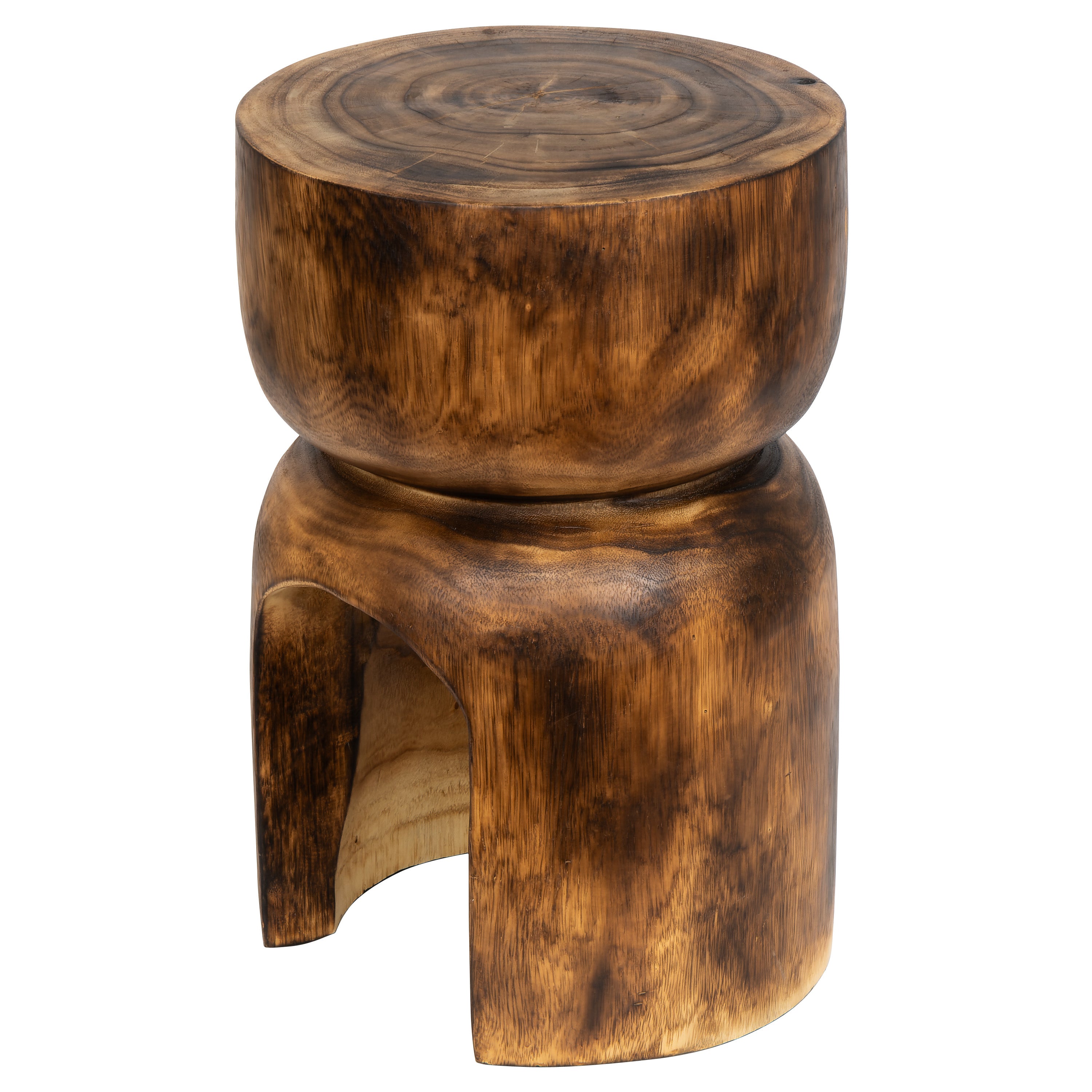 Teak Naturel Kızıl Tabure