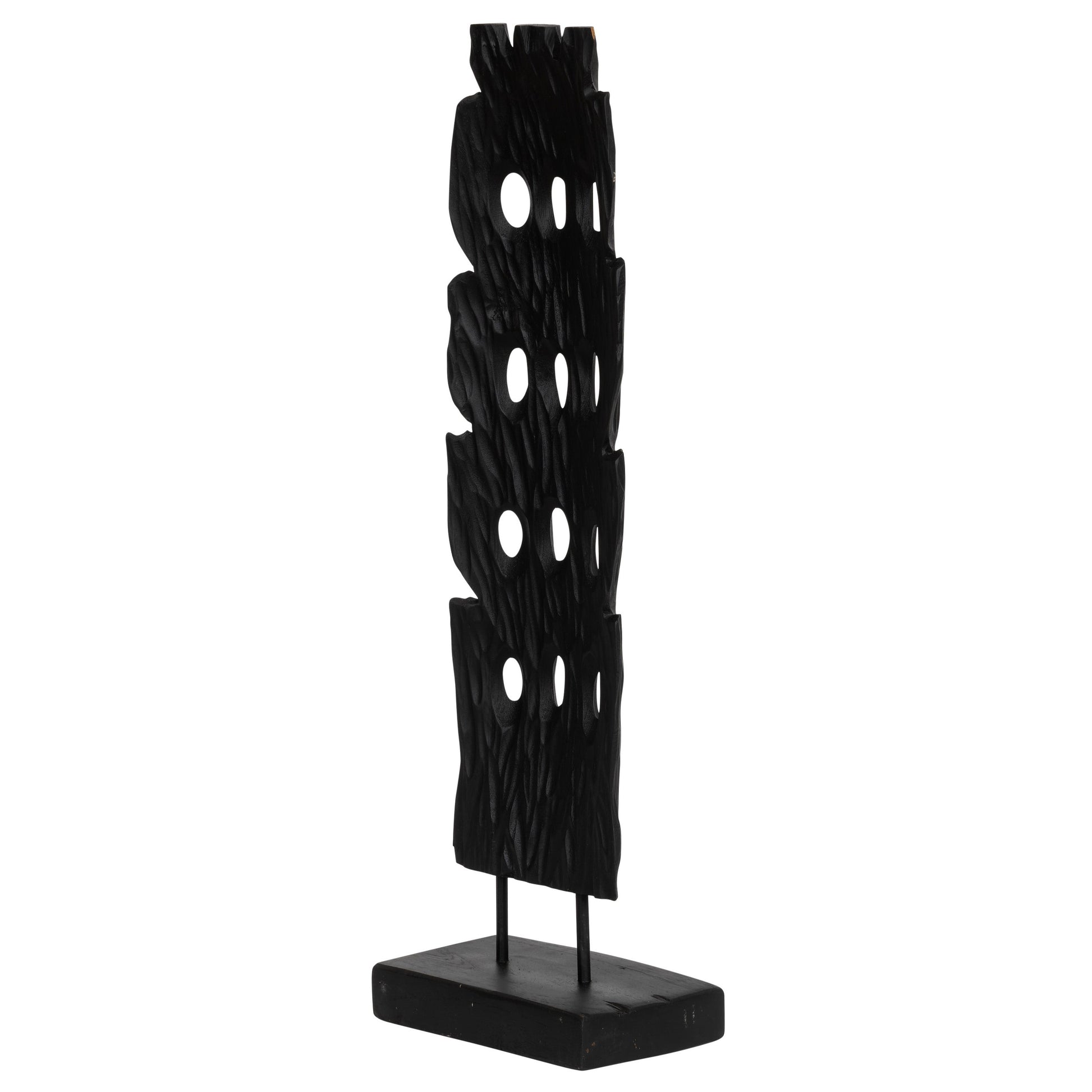 Teak Siyah Ayaklı Dekoratif Aksesuar