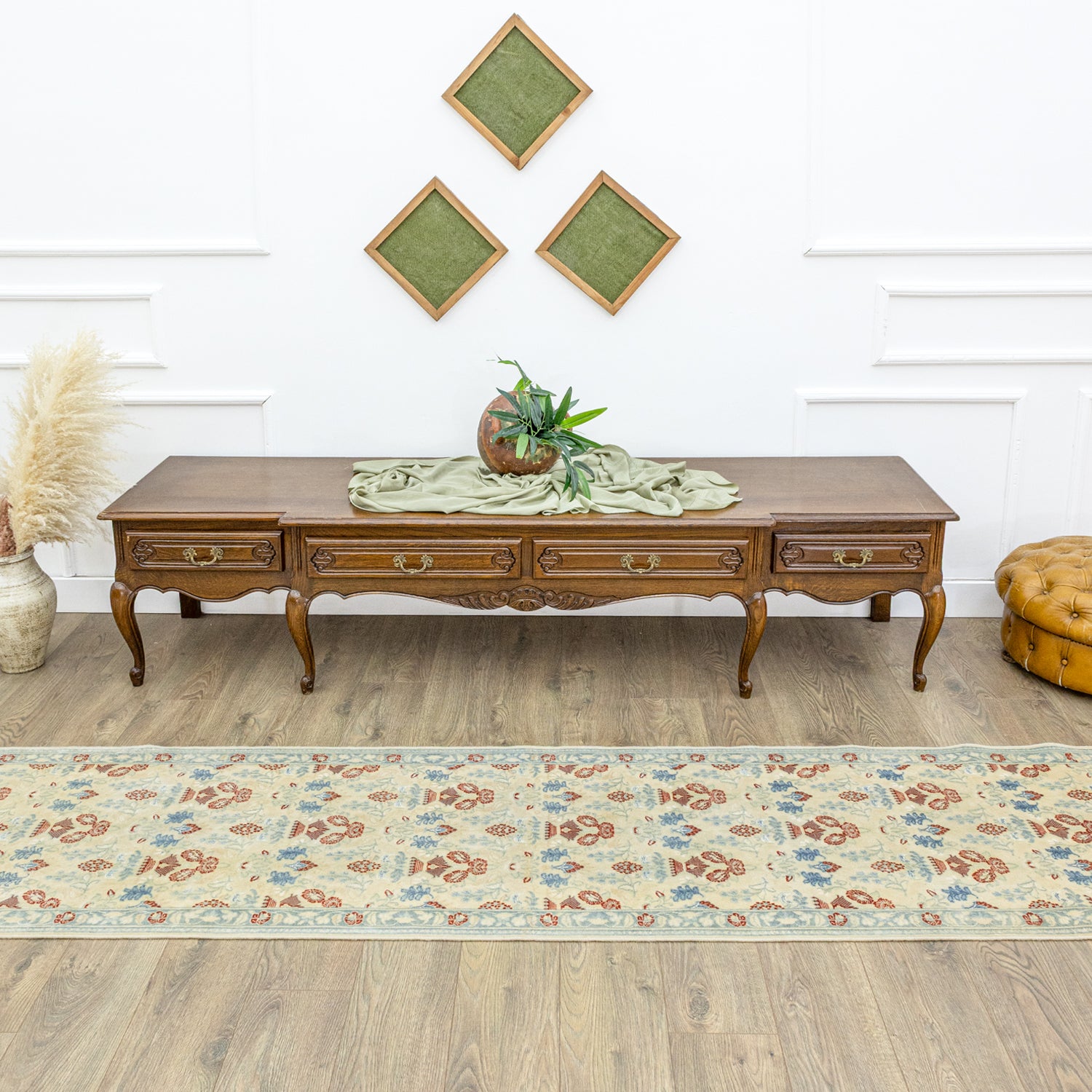 Tebriz Floral Tasarımlı İran Yolluk 71x366 cm