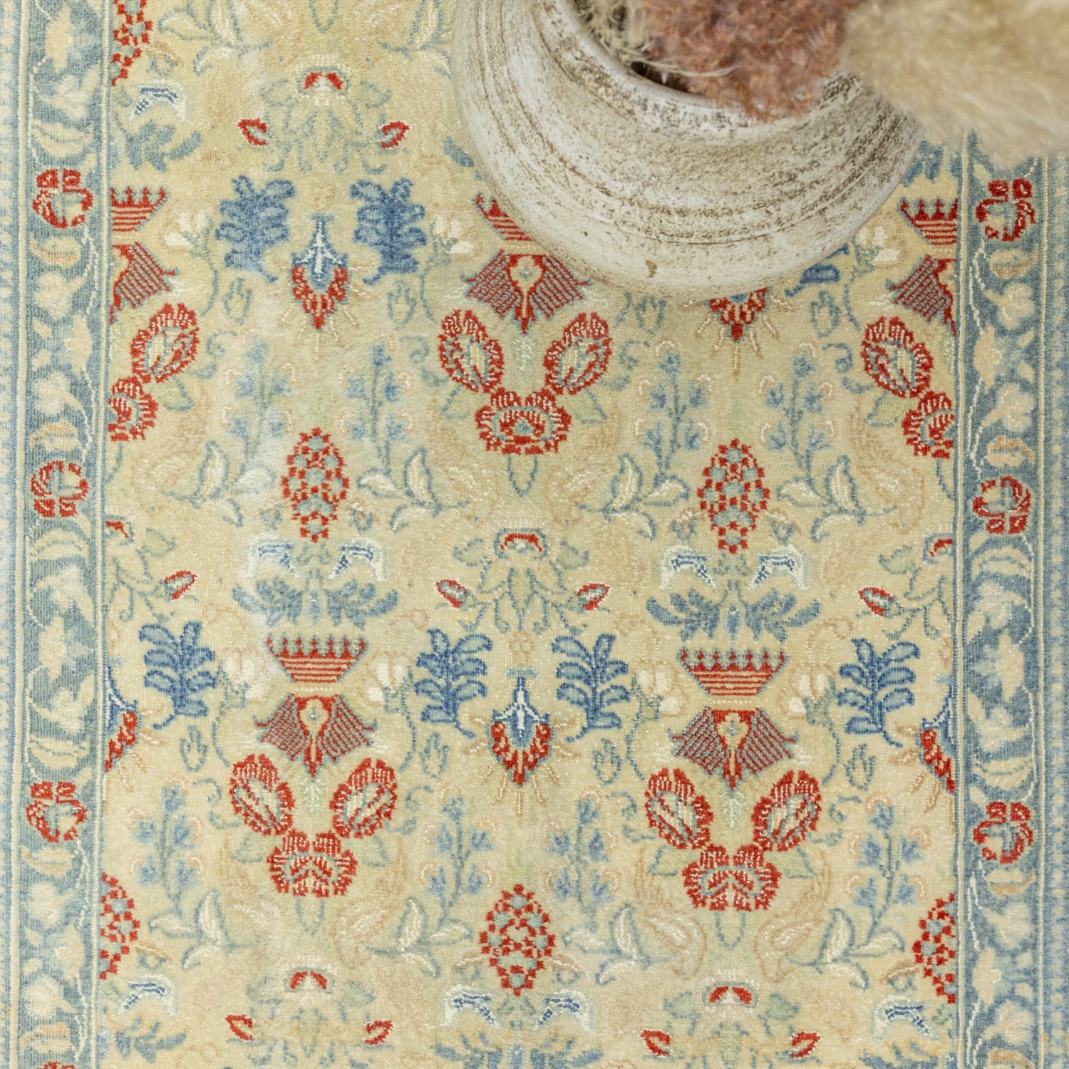 Tebriz Floral Tasarımlı İran Yolluk 71x366 cm