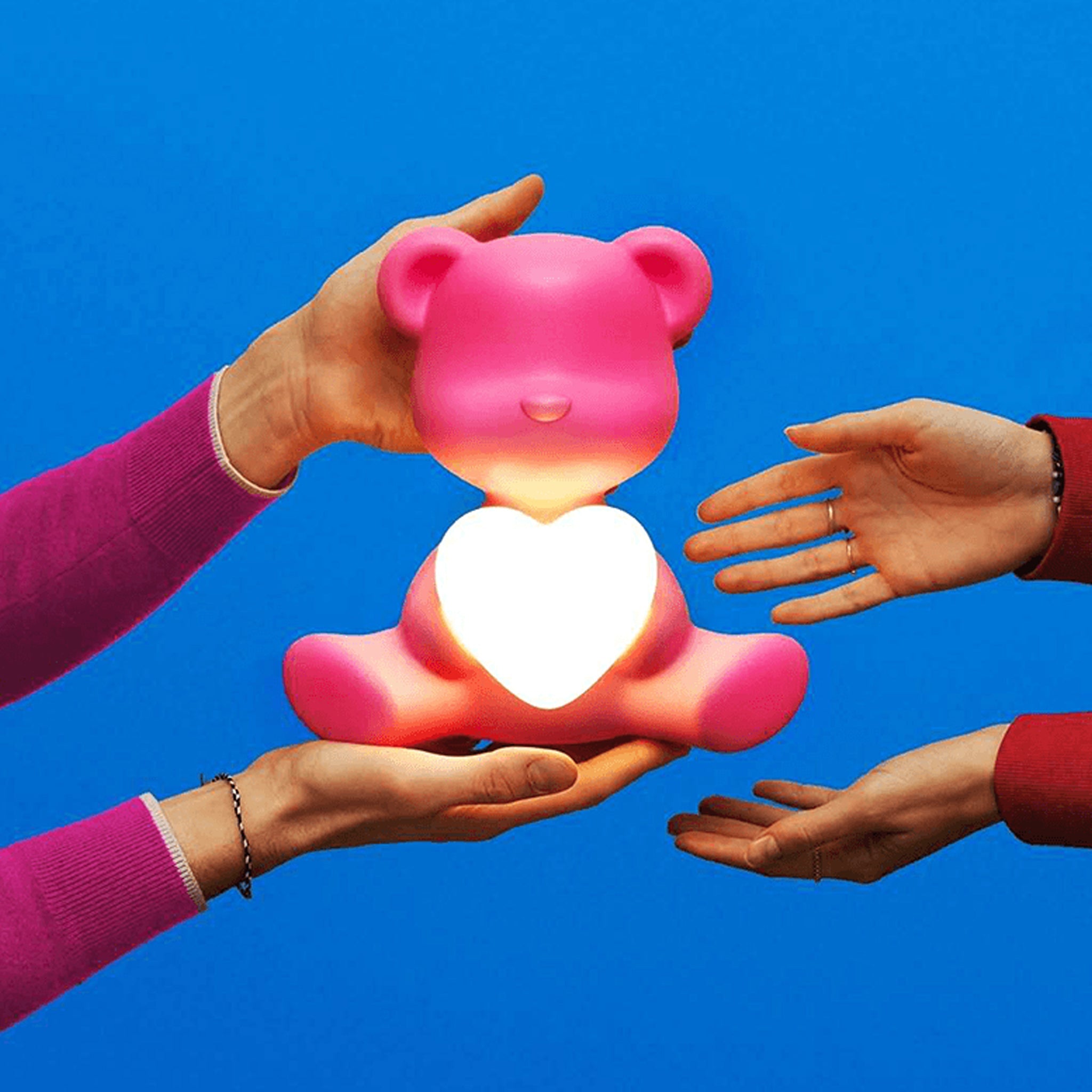 Teddy Love Xs Pembe Masa Lambası