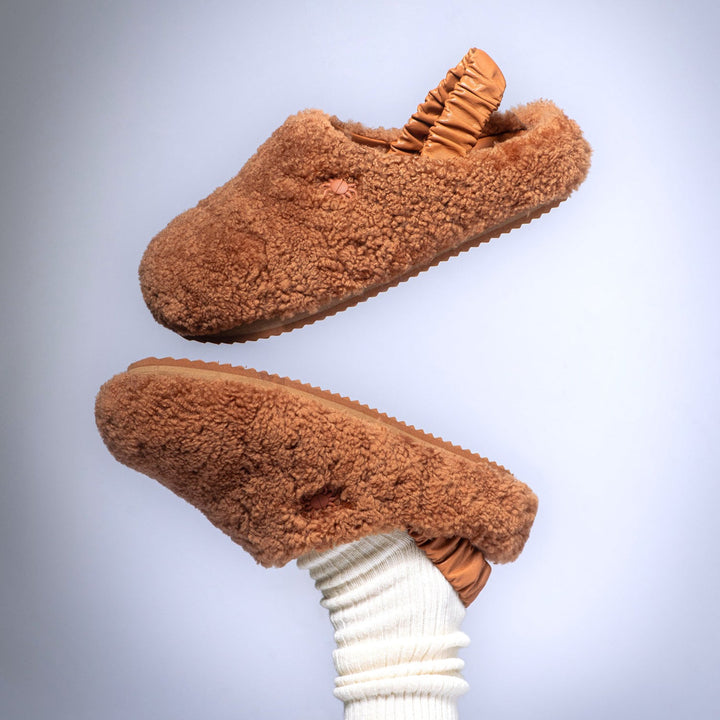 Teddy Shearling Zencefil-Kahve Terlik-Terlik-Myyaz-37-NowShopFun