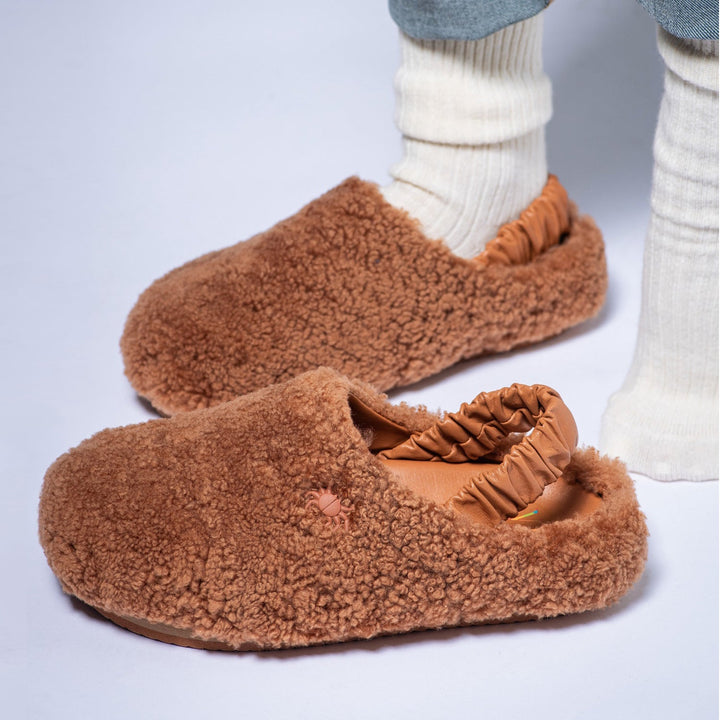 Teddy Shearling Zencefil-Kahve Terlik-Terlik-Myyaz-37-NowShopFun