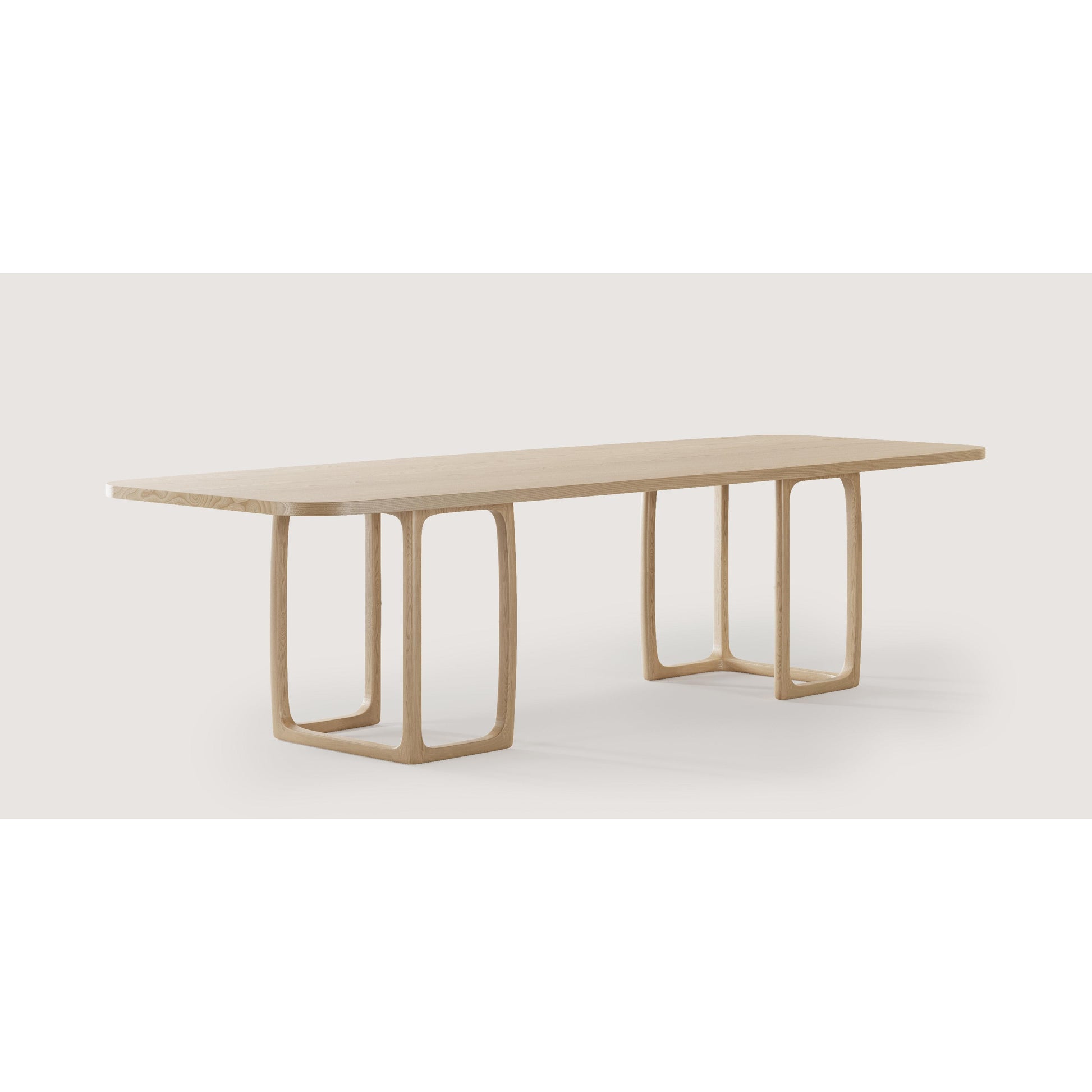 Tella Naturel Masif Meşe Yemek Masası