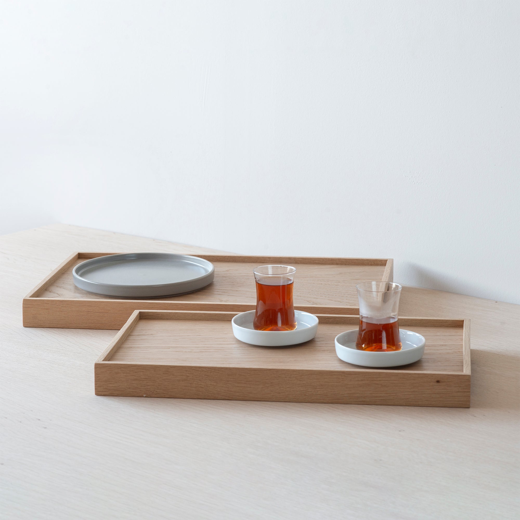 Edge Meşe Tepsi Seti