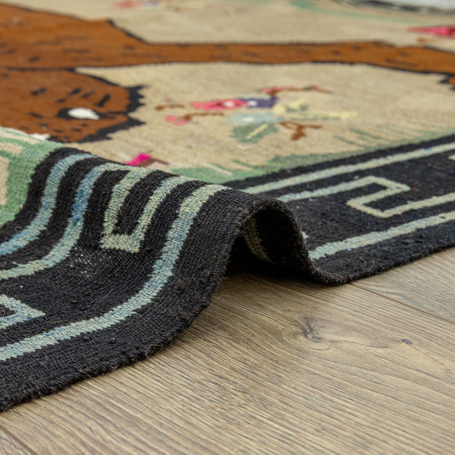 Terra Aslan Desenli El Dokuma Kilim 177x263 cm