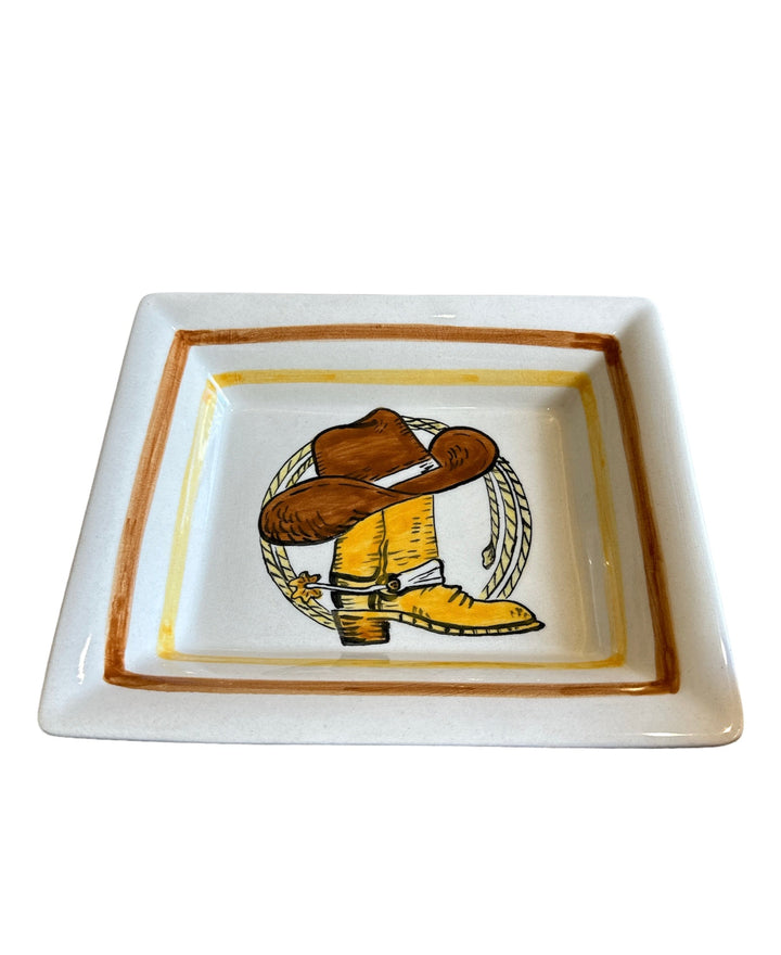 Texas Kovboy Küllük ve Puro Tabağı-Puro Küllük-Saleenart Design Objects-NowShopFun