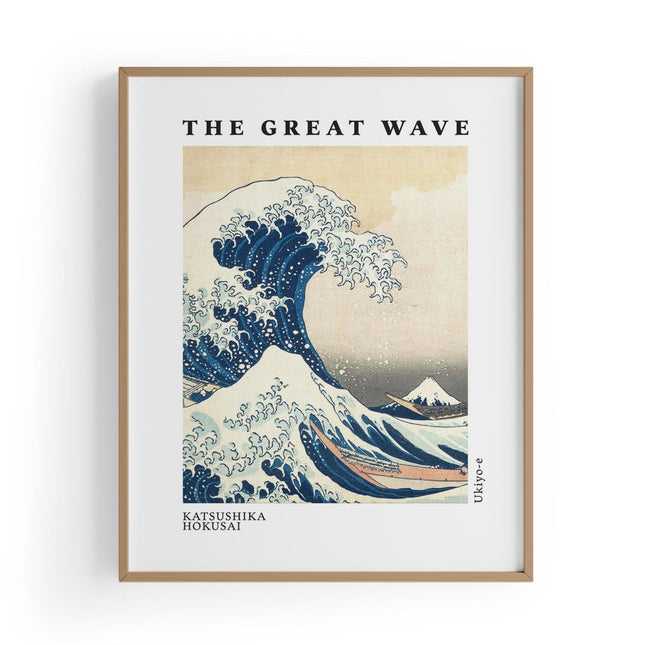 The Great Wave | Katsushika Hokusai Baskı-Baskı-ODA.products-30x40 cm-Ahşap Çerçeve-NowShopFun