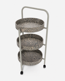 The Peria-Loop Tray Servis Arabası-Gata Design-Çakıl Gri Ral7032-NowShopFun