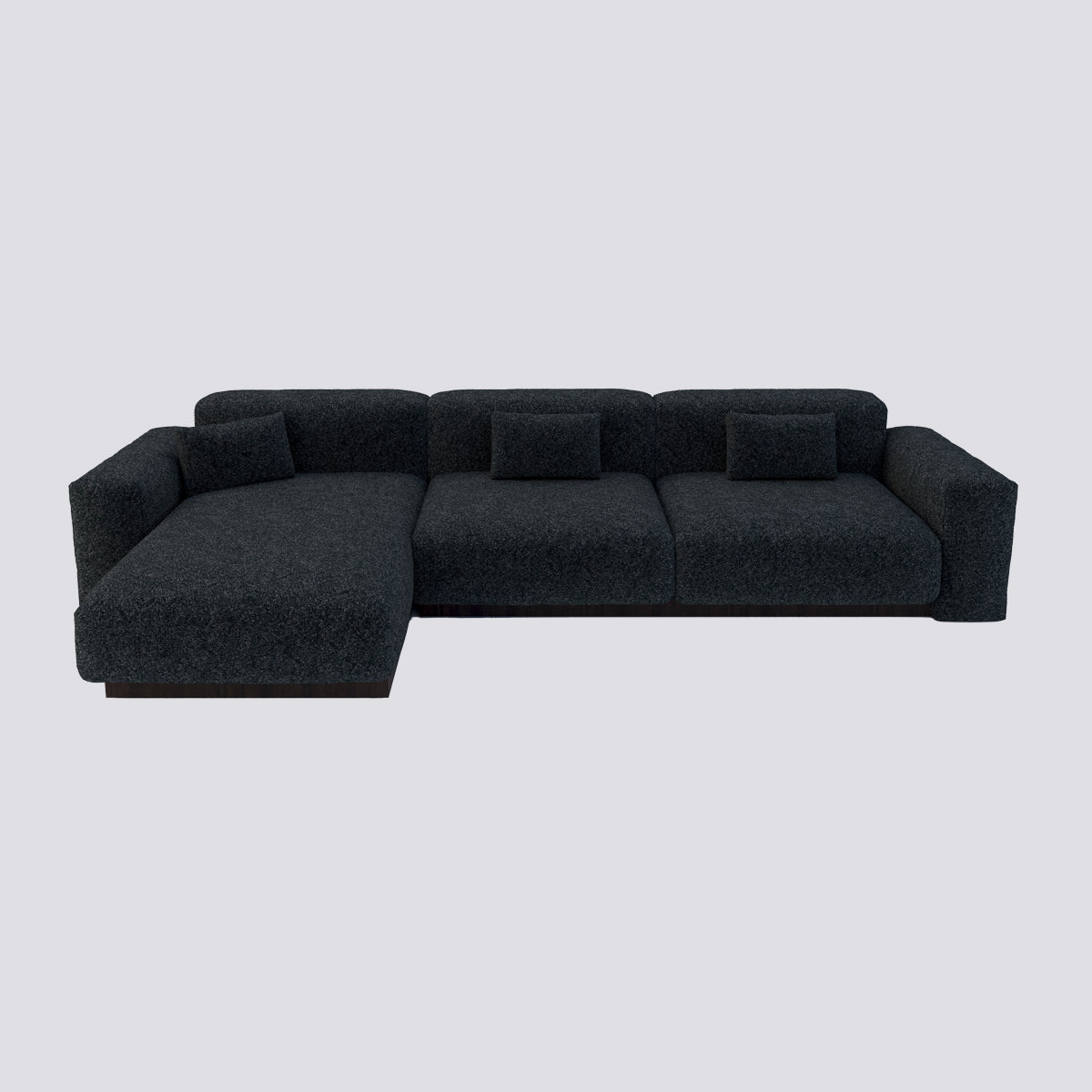 Tierra 3'lü Daybed Koltuk - Koyu Gri
