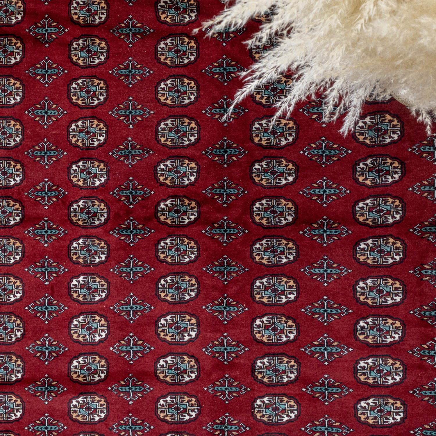 Tılla Geleneksel Türkmen Desenli El Dokuma Türkmen Halısı 365x555 cm-Kilim & Halı-Soho Antiq-NowShopFun