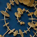 Time Spiral Metal Duvar Dekoru – 3D Modern Gold Duvar Aksesuarı / Time Spiral Metal Wall Decor – 3D Modern Gold Wall Sculpture