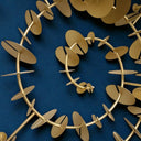 Time Spiral Metal Duvar Dekoru – 3D Modern Gold Duvar Aksesuarı / Time Spiral Metal Wall Decor – 3D Modern Gold Wall Sculpture
