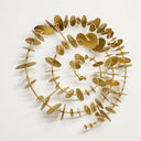 Time Spiral Metal Duvar Dekoru – 3D Modern Gold Duvar Aksesuarı / Time Spiral Metal Wall Decor – 3D Modern Gold Wall Sculpture