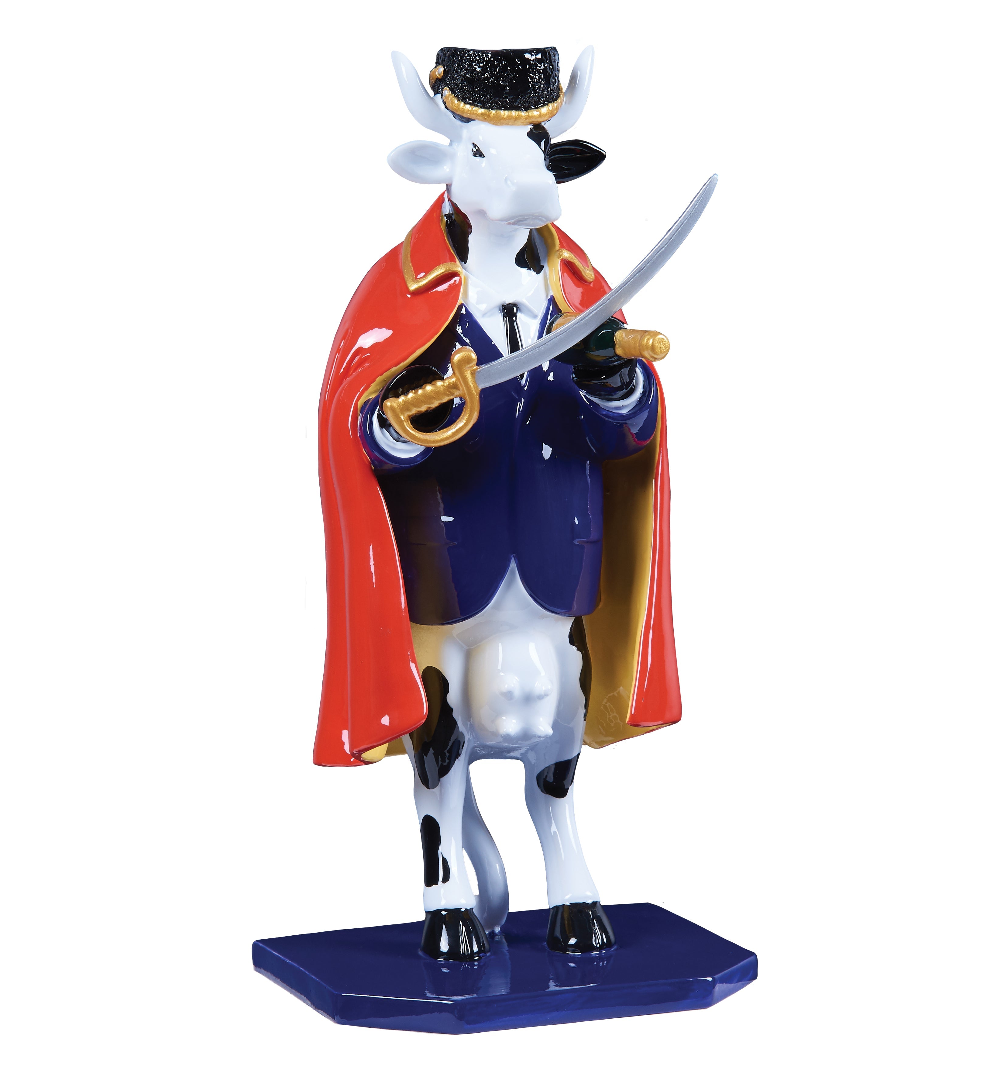 Time To Celebrate - El Yapımı Dekoratif İnek Figürü (Cow Parade)