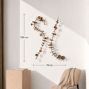 Timeless Duvar Dekoru – Metal Sanatsal Duvar Aksesuarı (100x70 cm)