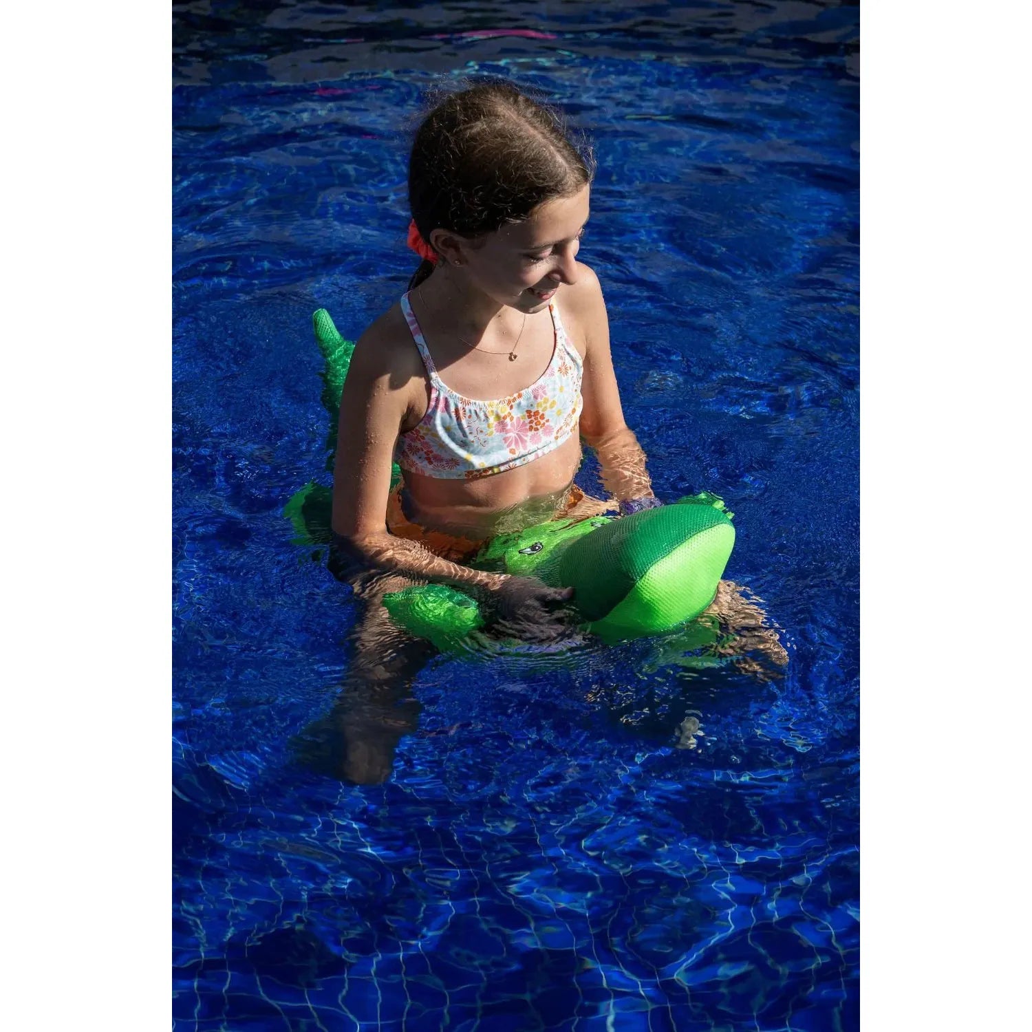 Timsah Havuz Oyuncağı | Çocuklar İçin Yüzen İnteraktif Su Minderi