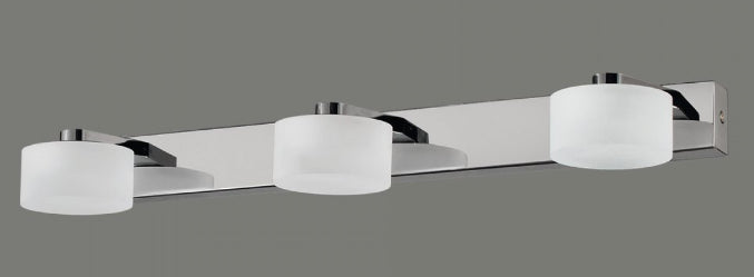 Tinga 3l Apli̇K Chrome Ø52x12 Cm Led 3x3 3200k Ip44