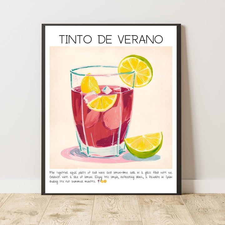 Tinto De Verano Cocktail Art Print Tasarım Poster-Tablo-Muff Atelier-21x30cm-NowShopFun