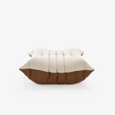 TOGO Deri Ve Keten Döşemeli Puf-Puf-Innature Home-Kahve - Bej-NowShopFun