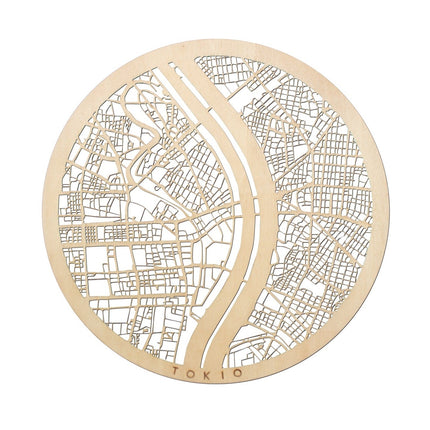 Tokio Ahşap Şehir Haritası-Duvar Aksesuarı-ODA.products-NowShopFun