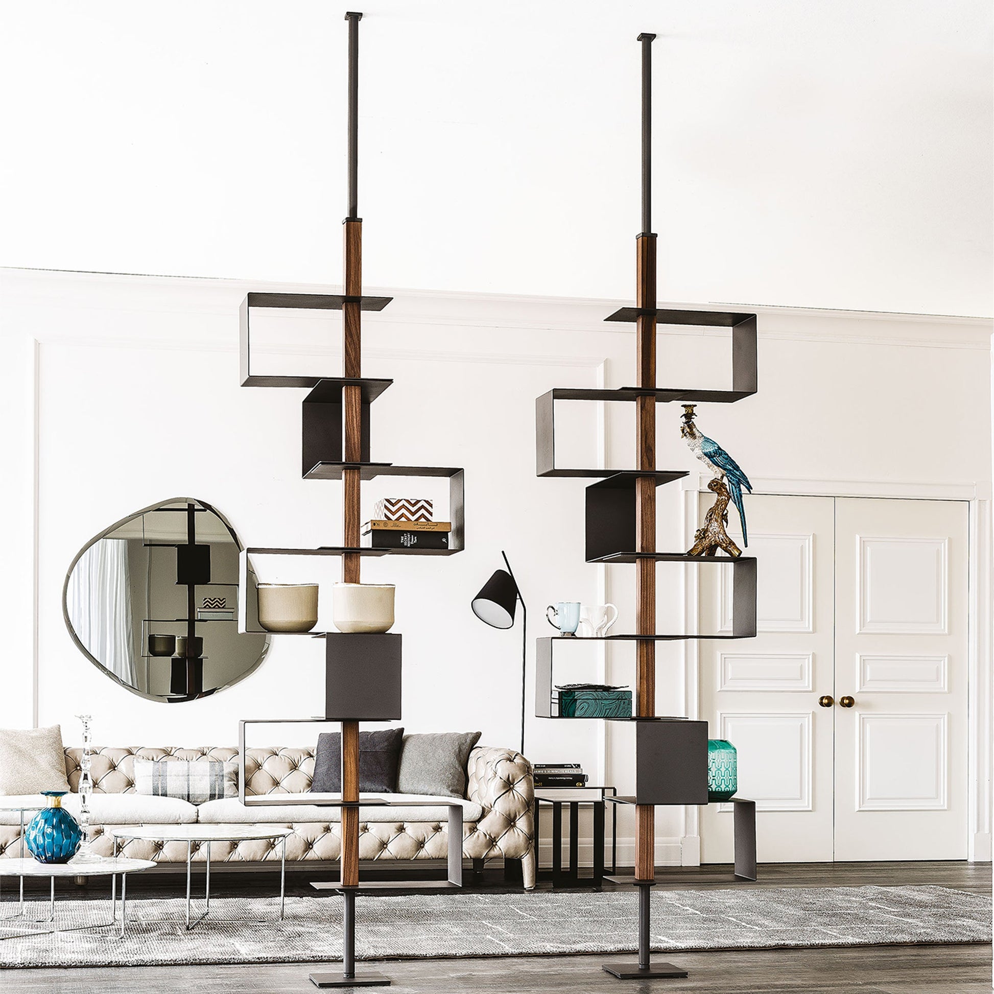 Tokyo Gri Çelik Kitaplık-Kitaplık-Cattelan Italia-NowShopFun