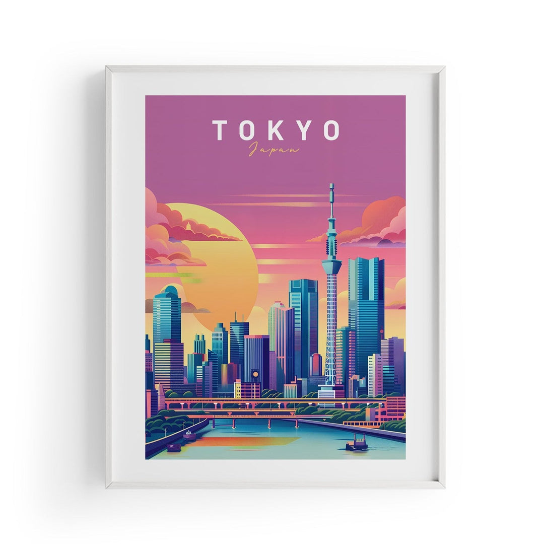 Tokyo | Şehir Posteri-Tablo-ODA.products-30x40-Beyaz-NowShopFun