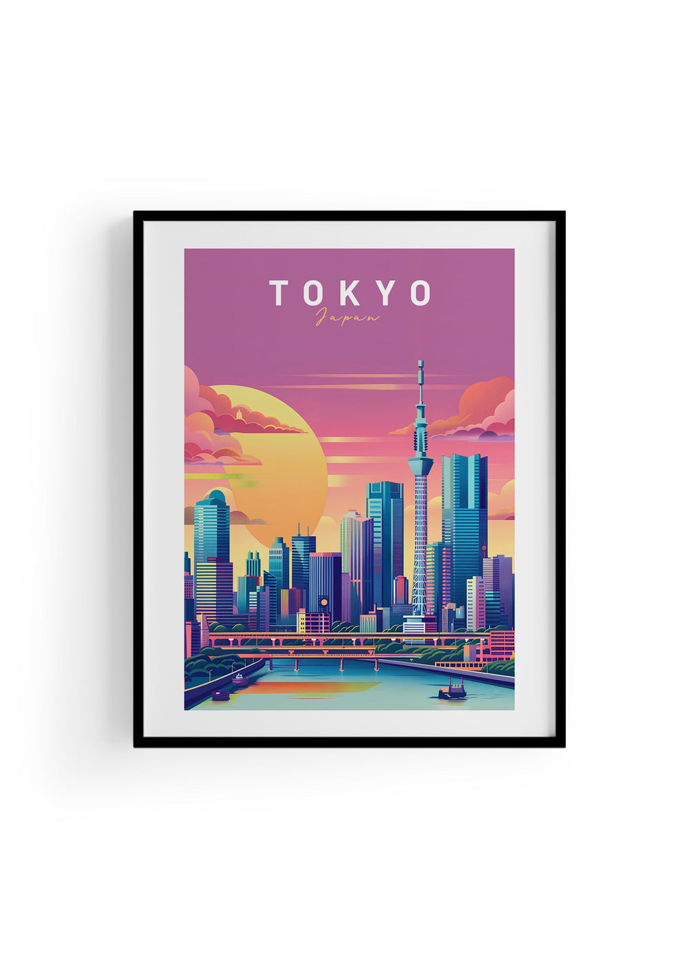 Tokyo | Şehir Posteri-Tablo-ODA.products-30x40-Siyah-NowShopFun