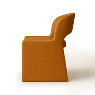 Tola Taba Suni Deri Yemek Masası Sandalyesi-Sandalye-Braggo Furniture-NowShopFun
