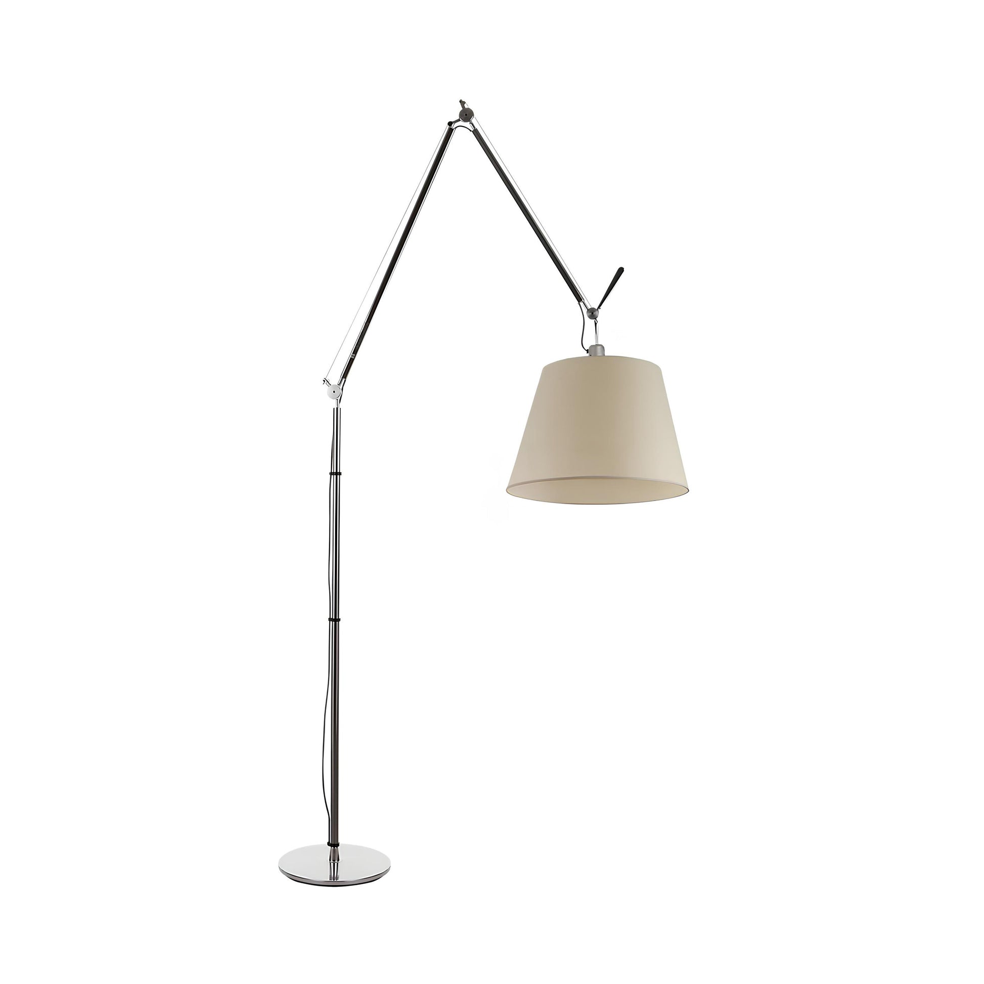 Tolomeo Mega Led Parşömen Difüzör Aluminyum Yer Aydınlatması