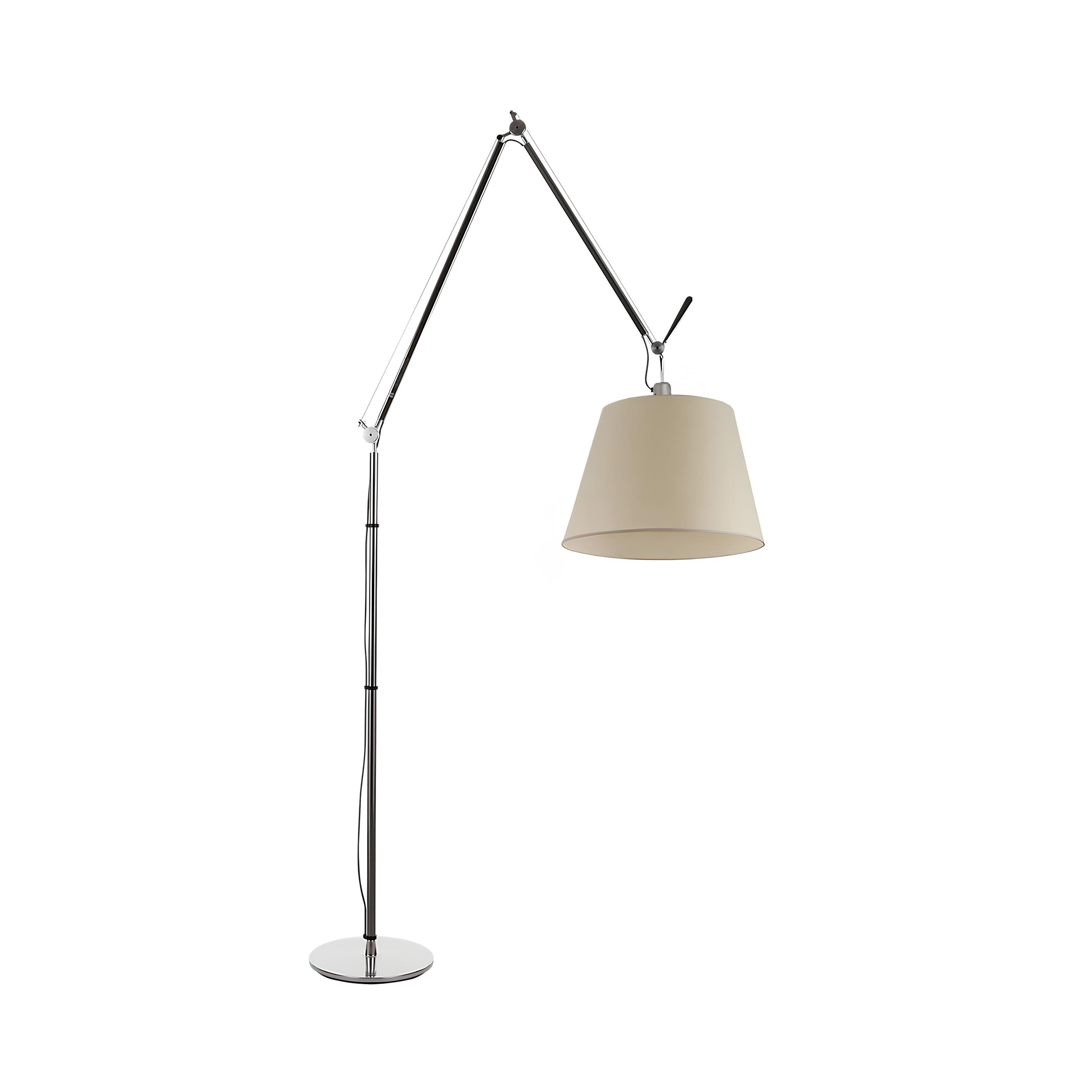 Tolomeo Mega Led Parşömen Difüzör Aluminyum Yer Aydınlatması