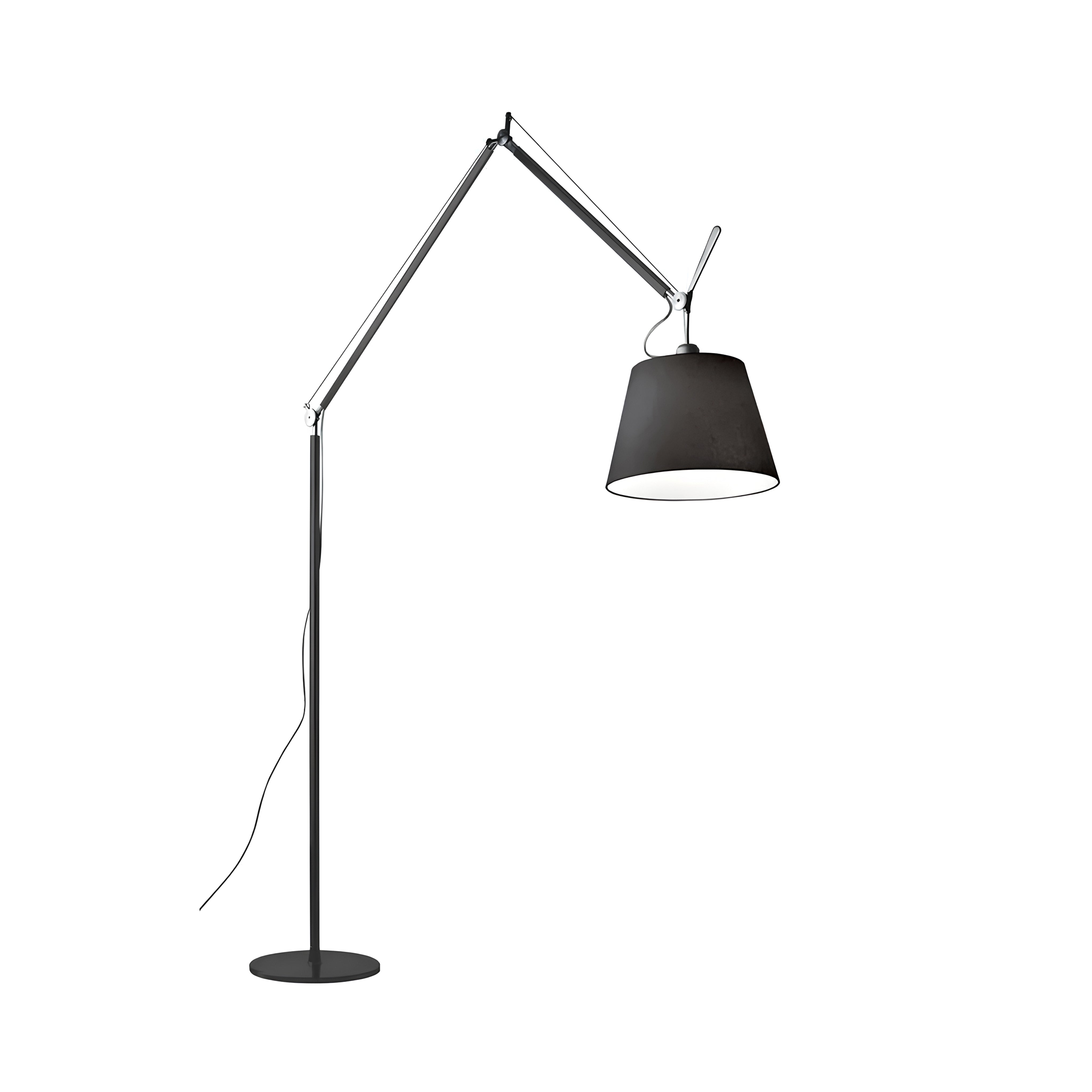 Tolomeo Mega Led Siyah Kumaş Difüzör Yer Aydınlatması