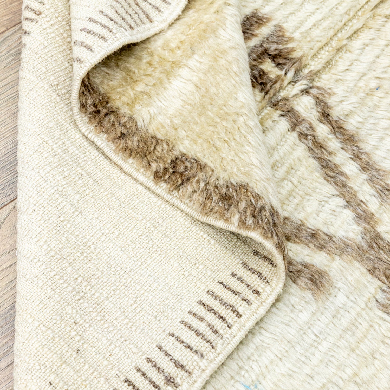 Tozgun İlkel Desenli El Dokuma Tülü Halı 95x191 cm-TURKISH HANDWOVEN RUGS-Soho Antiq-NowShopFun