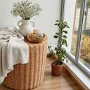 Premium Rattan Sehpa & Puff