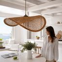 Summer Doğal Rattan Sarkıt Avize