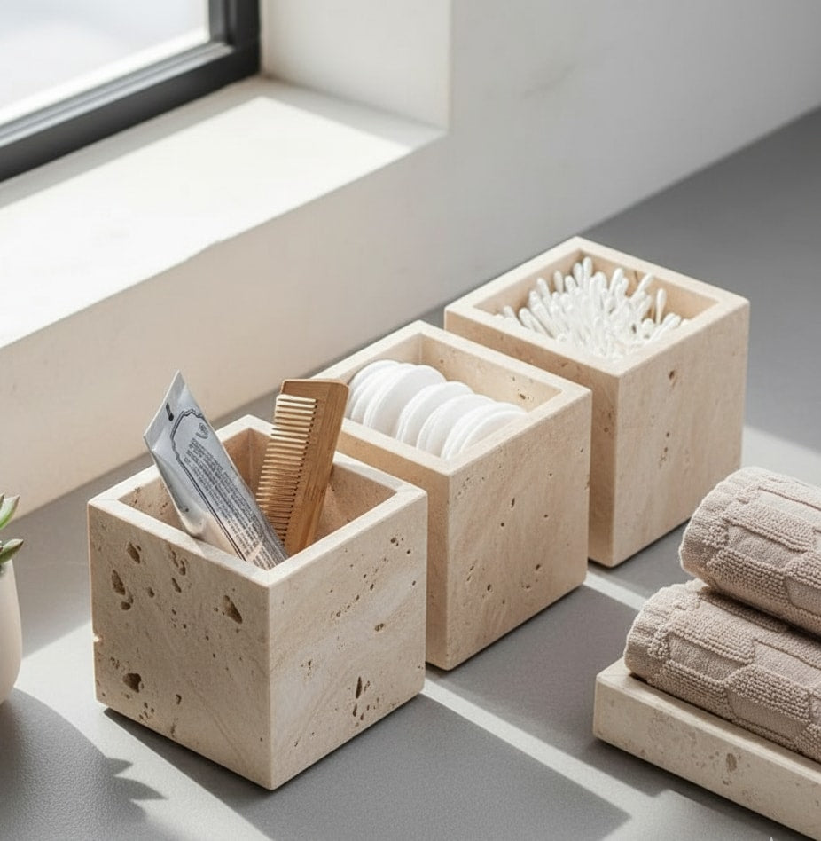 Traverten 3'lü Kutu