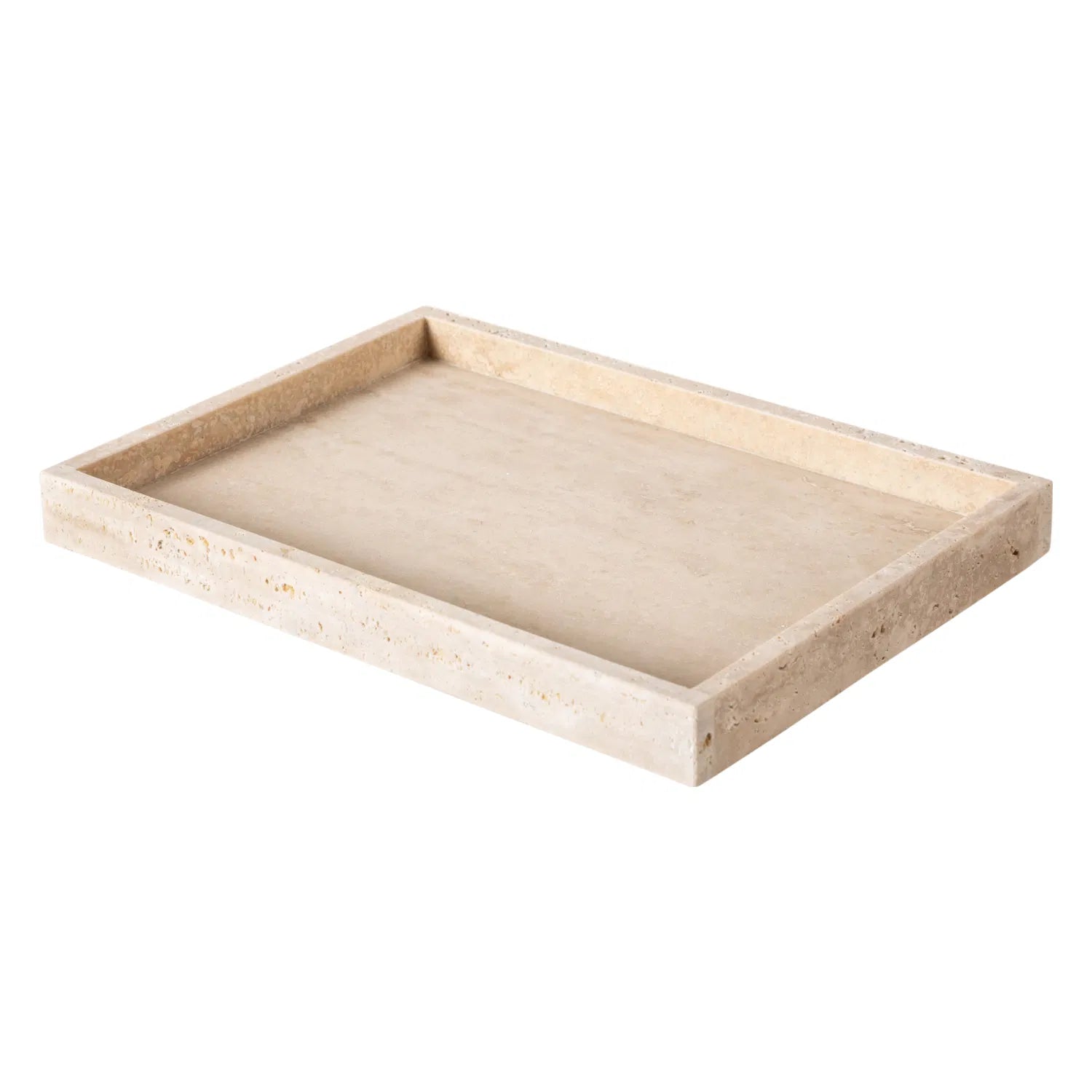 Traverten Dikdörtgen Tepsi