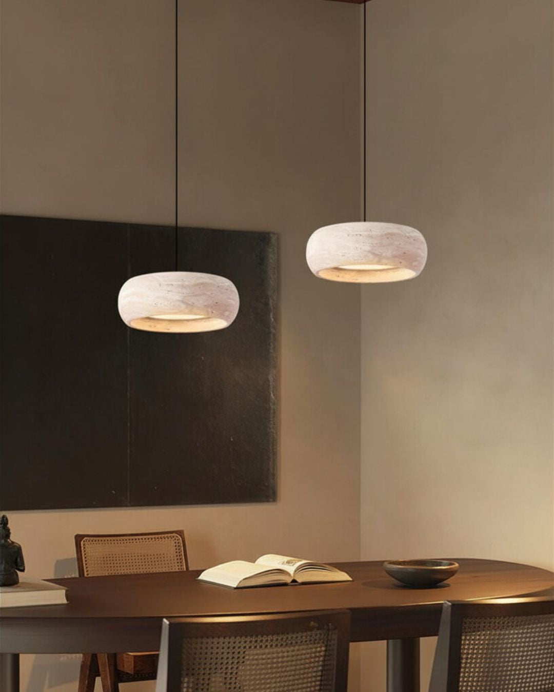 Traverten Tasarım İkili Avize