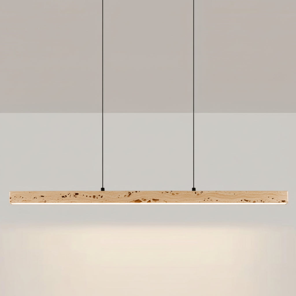 Traverten Tasarım Led Lineer Sarkıt Avize