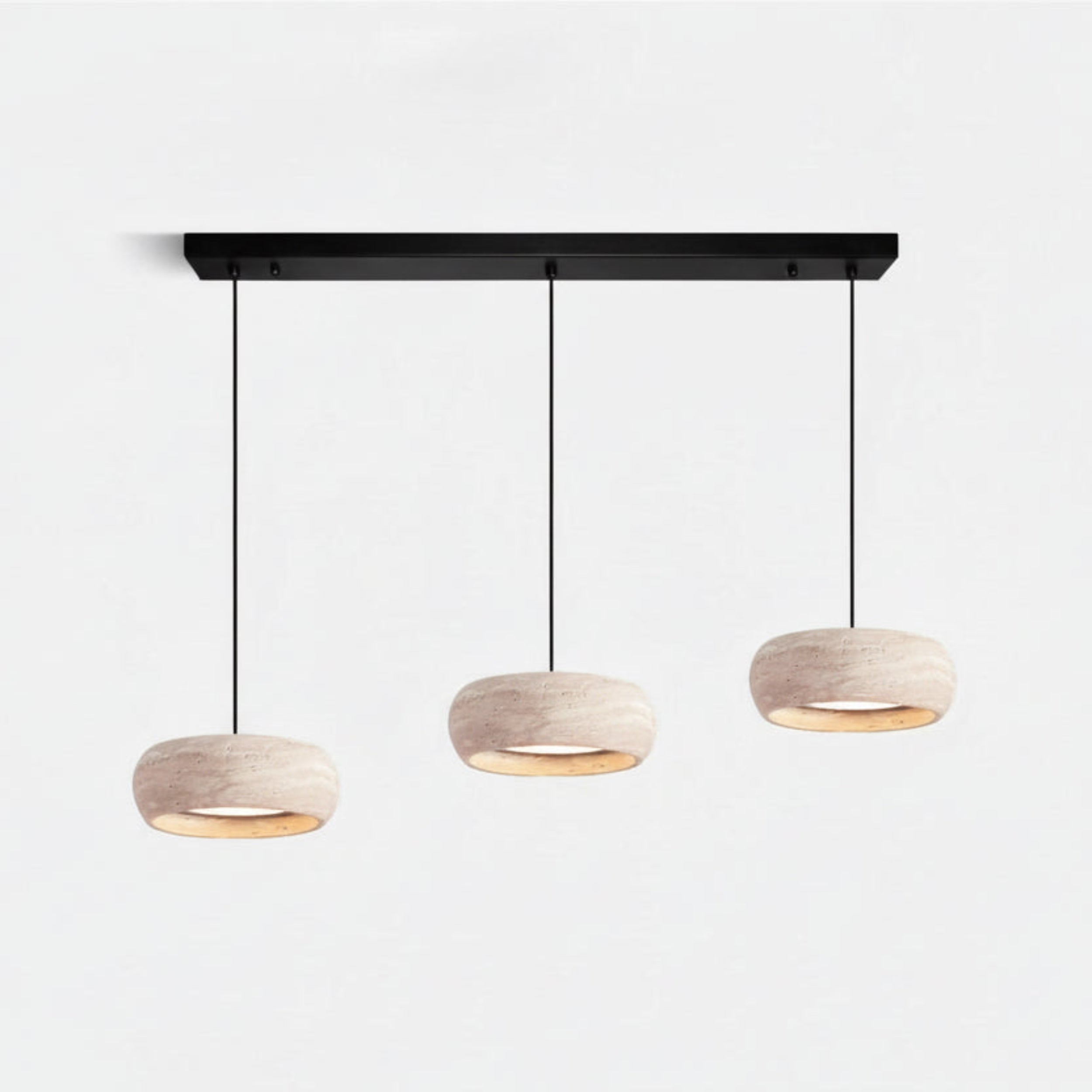 Traverten Tasarım Üçlü Avize